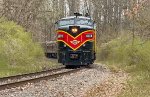 CVSR 6773 trails out of town and is going home for the day.